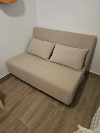 Sofá Cama 2 Plazas Sklum Beige
