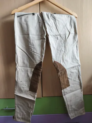 Pantalón Polo Ralph Lauren Beige estilo amazona.