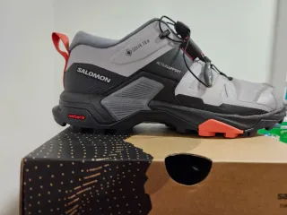 Zapatillas Salomon X Ultra 4 Goretex Gris/Naranja