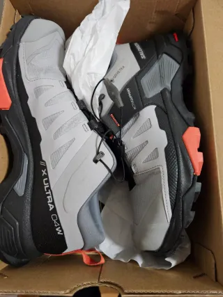 Zapatillas Salomon X Ultra 4 Goretex Gris/Naranja