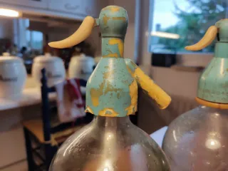 Lote 4 sifones vidrio vintage.