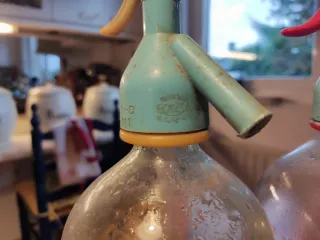 Lote 4 sifones vidrio vintage.