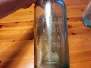 Lote 4 sifones vidrio vintage.