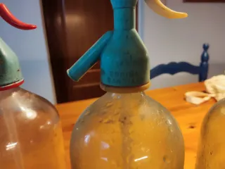 Lote 4 sifones vidrio vintage.