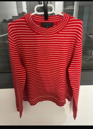 Jersey Zara Rayas Rojas Talla L