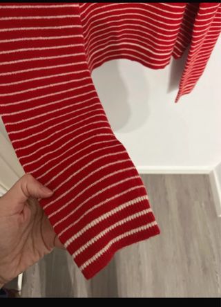 Jersey Zara Rayas Rojas Talla L