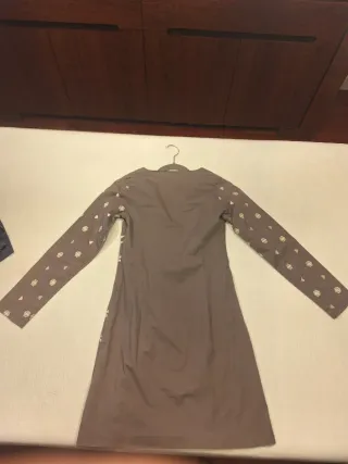 Vestido largo manga larga mujer