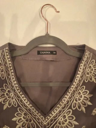 Vestido largo manga larga mujer