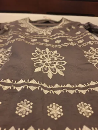 Vestido largo manga larga mujer