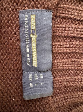 Jersey Hombre Talla L Rayas Azul Naranja