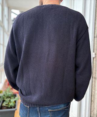 Jersey Hombre Talla L Rayas Azul Naranja