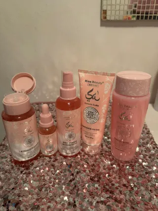 Pack cosmética Kiss Beauty rosa