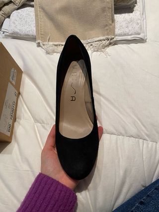 Zapatos de tacón negros de la talla 37