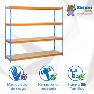 SimonRack Estantería Metálica Almacenaje, Sin Torn