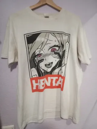 Camiseta Estampada Hentai Blanca