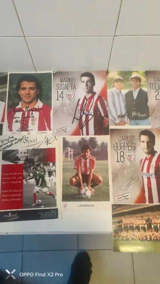 Postales Oficiales Firmadas Futbolistas 5 unidad