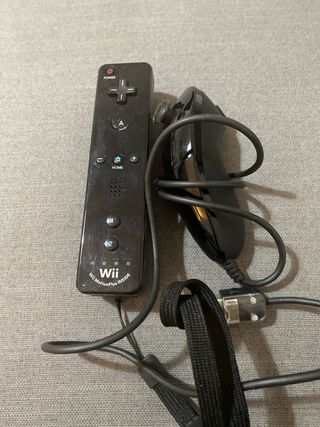 Controller Wii e Nunchuk Nero Nintendo