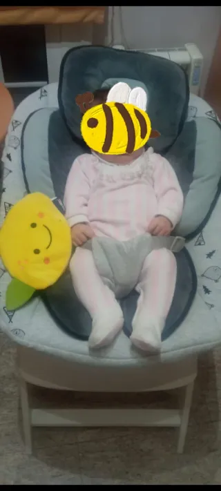 Trona Hauck Alpha+ Madera Blanca + Accesorios