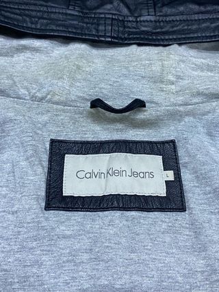 Giubbotto Calvin Klein Vera Pelle Uomo L bomber