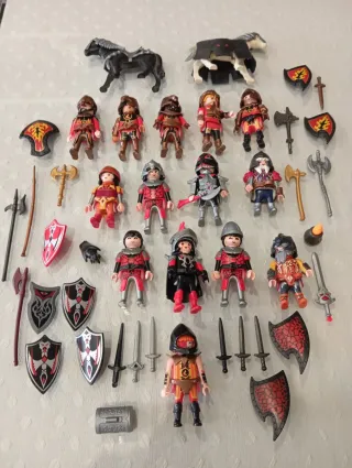 Gran lote Playmobil Caballeros Medievales