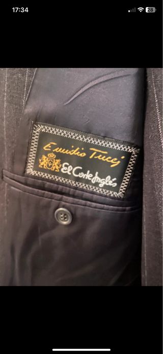 Traje Clásico Emilio Tucci Negro