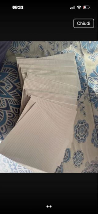 Fogli protocollo rigati