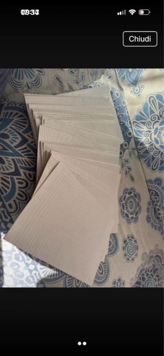 Fogli protocollo rigati