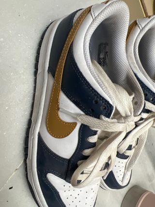 Nike Dunk 37.5 Azul Marino Dorado Blanco