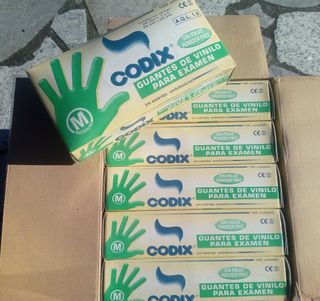 10 Cajas Guantes Vinilo Talla M (1000 uds)