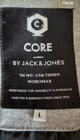 Chaqueta Jack & Jones Negra Talla L