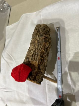 Tió de Nadal de corcho