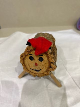 Tió de Nadal de corcho