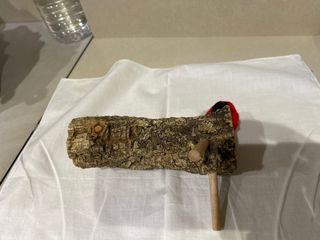 Tió de Nadal de corcho