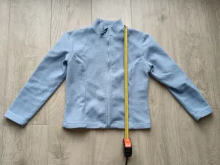 Felpa azzurra in pile