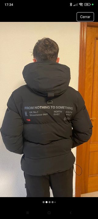 Abrigo Negro Hoodrich