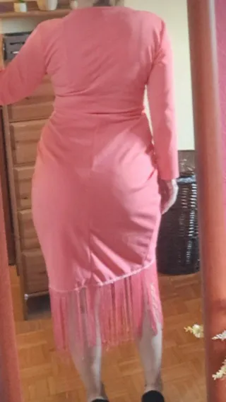 Vestido Cóctel Coral