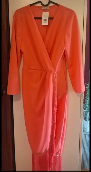 Vestido Cóctel Coral