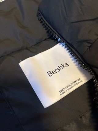 Chaleco acolchado Bershka negro talla única