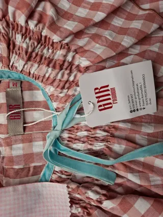 Blusa vichy lazo terciopelo