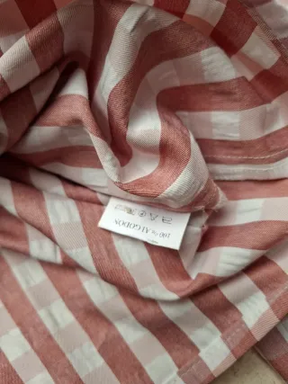 Blusa vichy lazo terciopelo