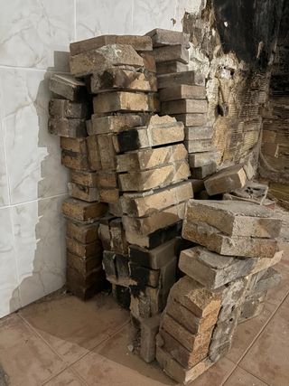 Ladrillos refractarios para chimenea