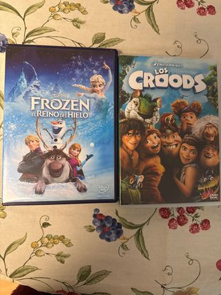 DVD Frozen El Reino del Hielo y Los Croods