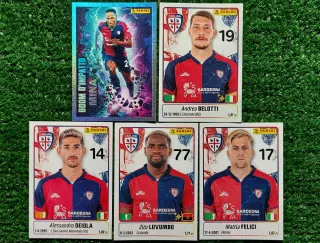 5 figurine Panini Cagliari 2025/26