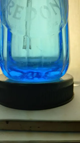 Sifón Francés Azul Piramidal