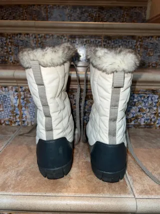 Botas de nieve mujer grises y beige