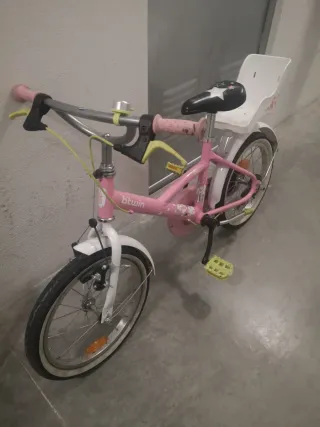 Bicicleta niña rosa Btwin