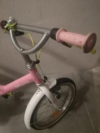 Bicicleta niña rosa Btwin