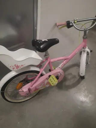 Bicicleta niña rosa Btwin