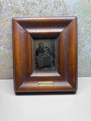 Grabado antiguo enmarcado