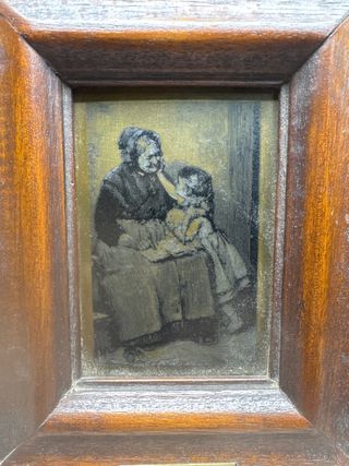 Grabado antiguo enmarcado